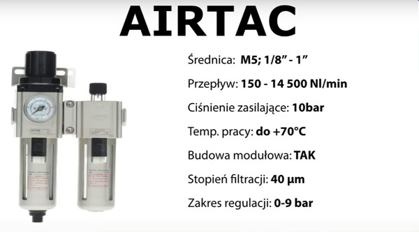 elementy przygotowania powietrza Airtac